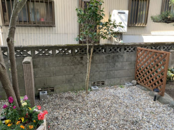 独立基礎ブロック設置