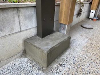 ブロック基礎完成