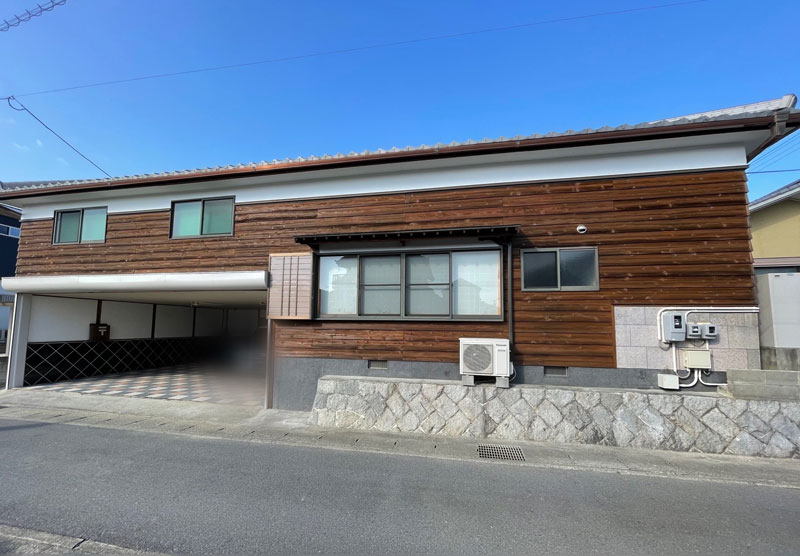 西尾市:外壁塗装工事で老朽化してきた木材の外壁メンテナンス 西尾市:外壁塗装工事で老朽化してきた木材の外壁メンテナンス