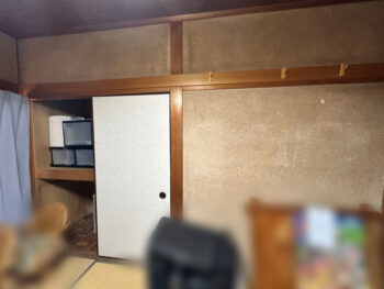 隣室の壁　施工前
