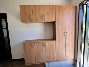 岡崎市：大容量シューズボックス設置　家族が増えてもスッキリ収納