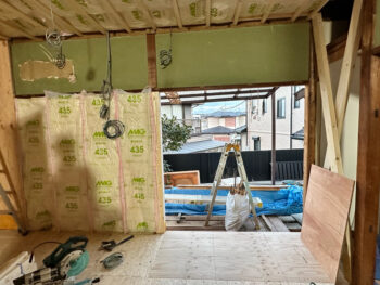 窓撤去・耐力壁設置