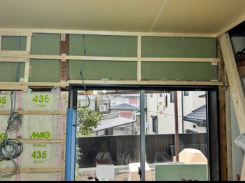 はつり工法新規サッシ施工