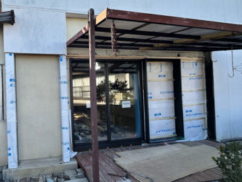 外壁下地・板金施工完了