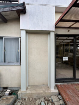 外壁下地・板金施工完了