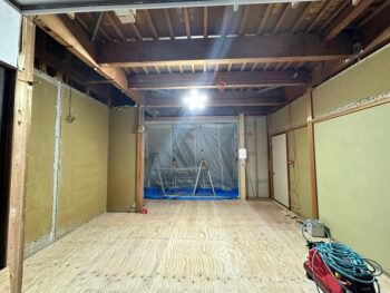 二重張り下地床施工