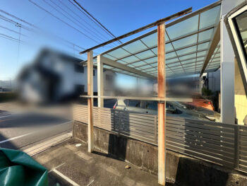 看板用柱撤去完成